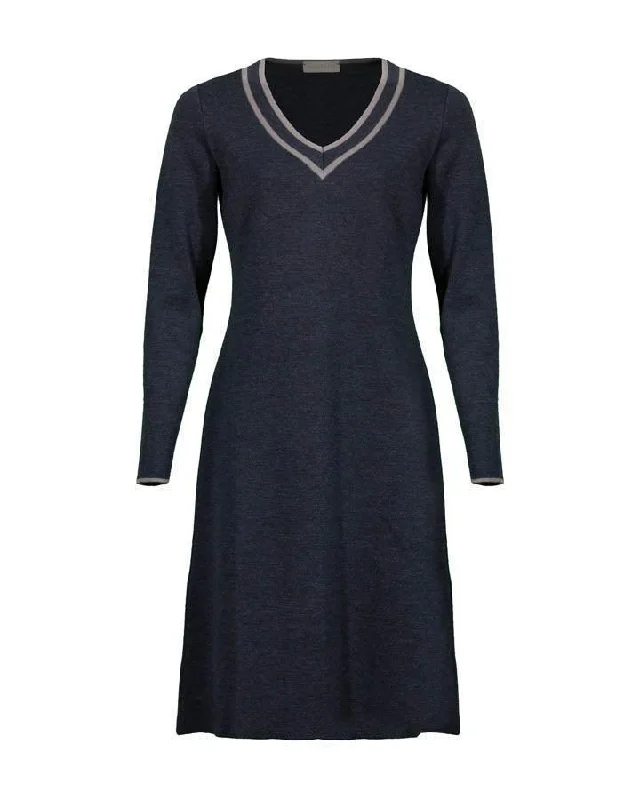 Purotatto V-Neck Knit Dress