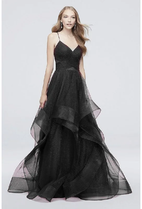 Terani Couture 1811P5849J Long Ball Gown Prom Glitter Formal Dress