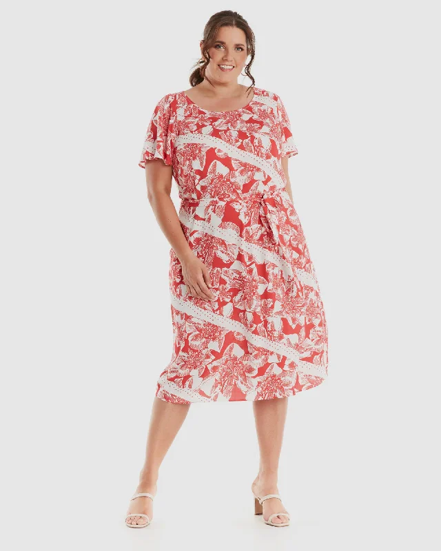 Hibiscus Shift Dress | Print