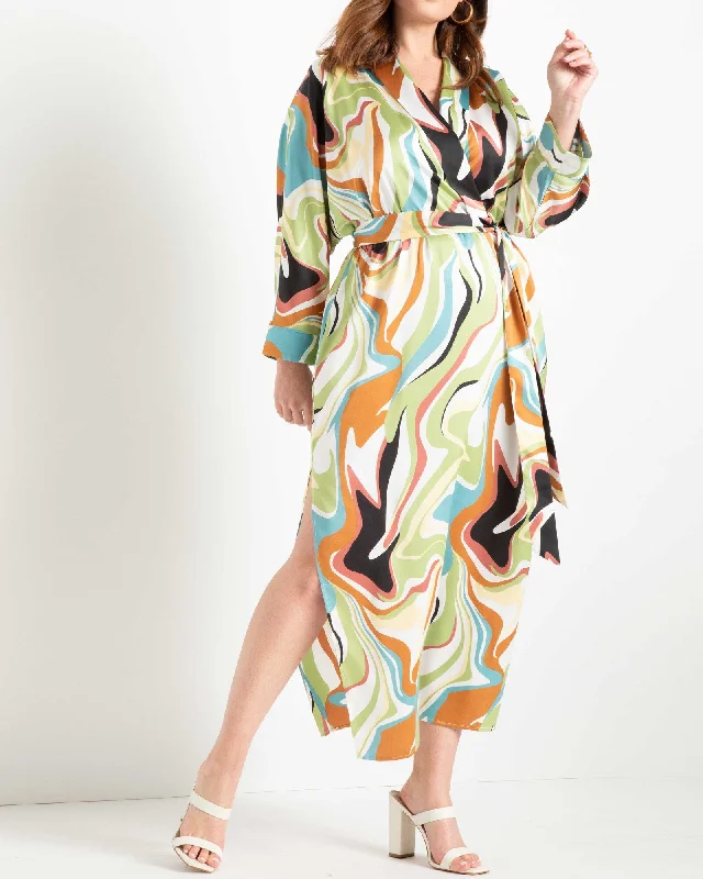 Mia Exotic Overnight Boho Dress | Mint / Black