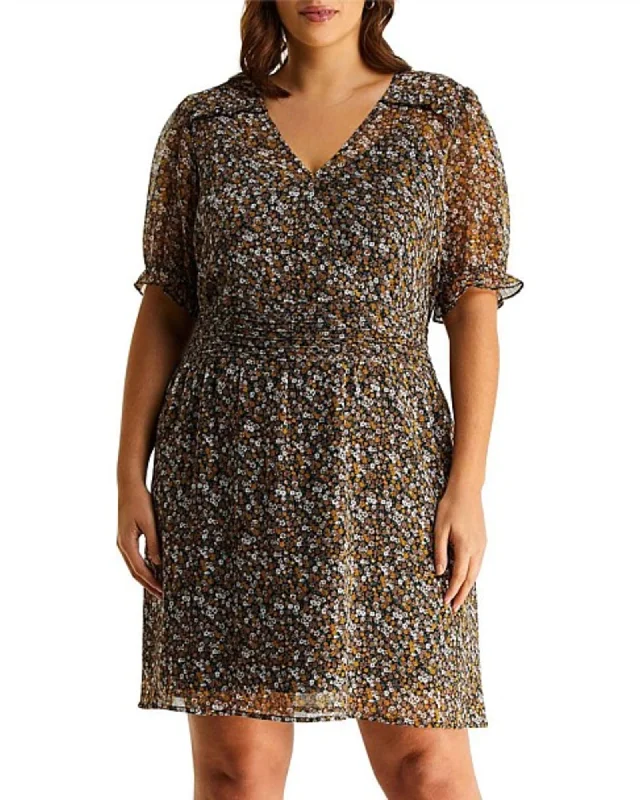 Noir Ditsy Dress | Print