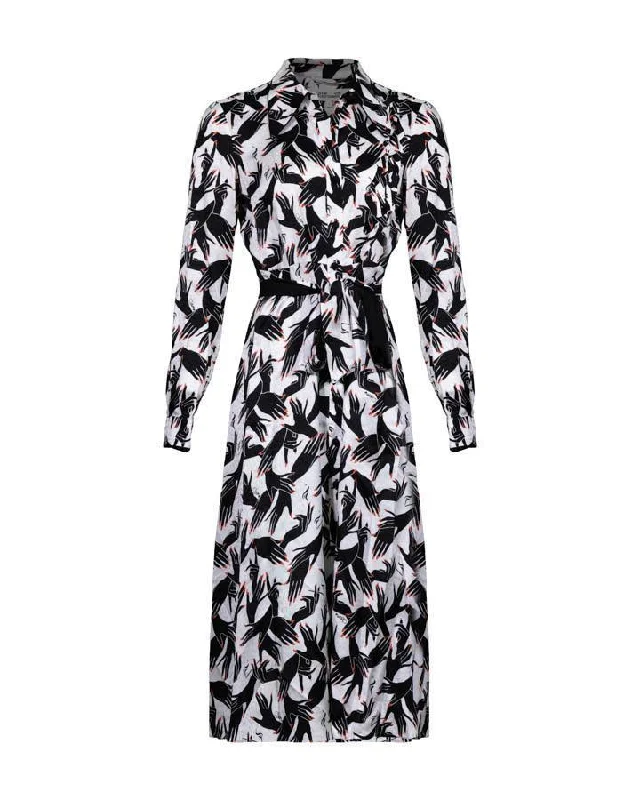 Diane Von Furstenberg Gizelle Stage Hands Print Dress