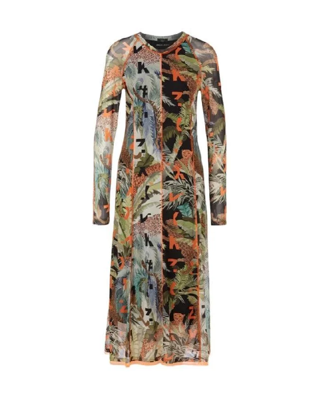 Marc Cain Printed Mesh Dress
