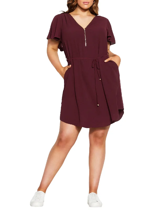 Stacy Dress | Burgundy