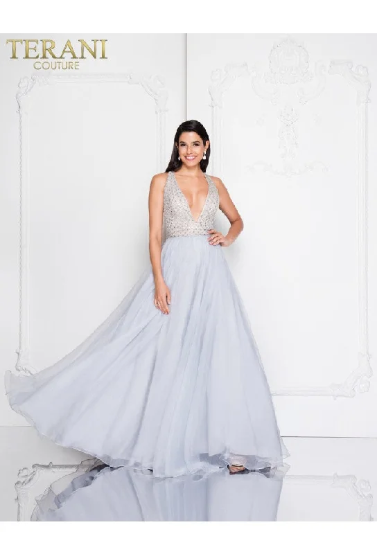 Terani Couture 1811P5814 Ball Gown Beaded Long Prom Formal Dress