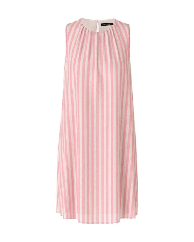 Marc Cain A-Line Vertical Stripe Dress