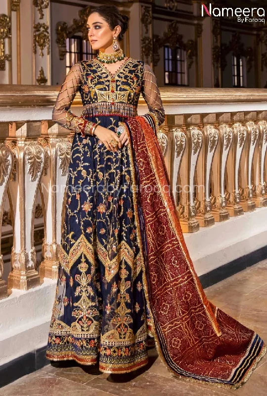 Pakistani Dress Frock for Wedding Party Online #BB141