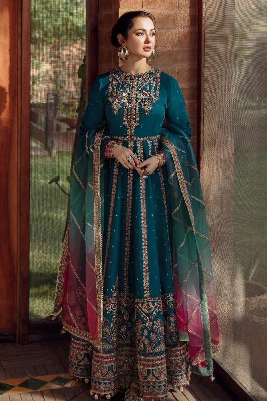 Embroidered Pakistani Dress in Pishwas Frock Style