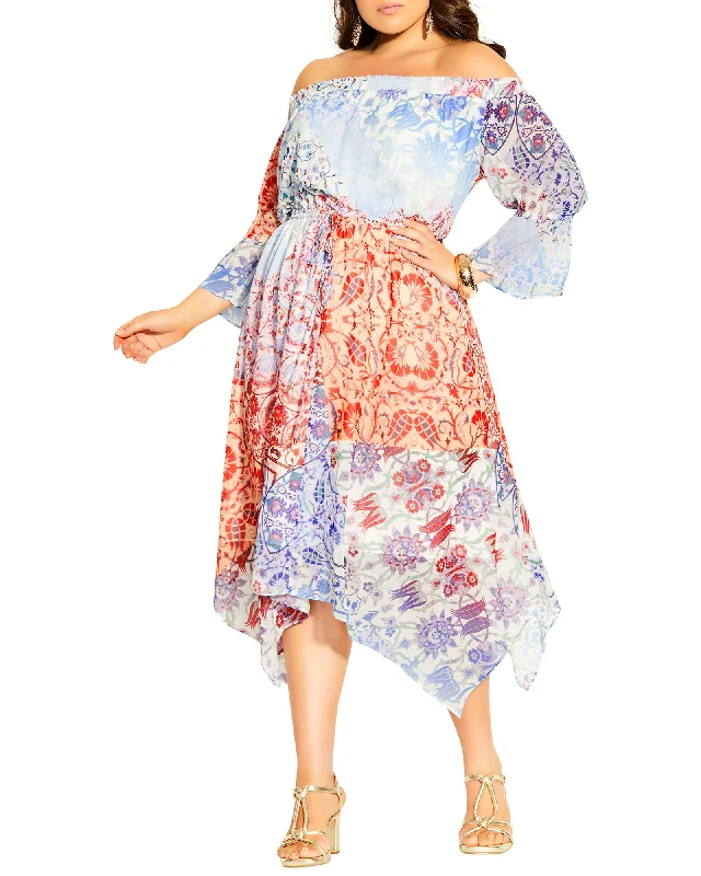 Cassia Dress | Purple / Red