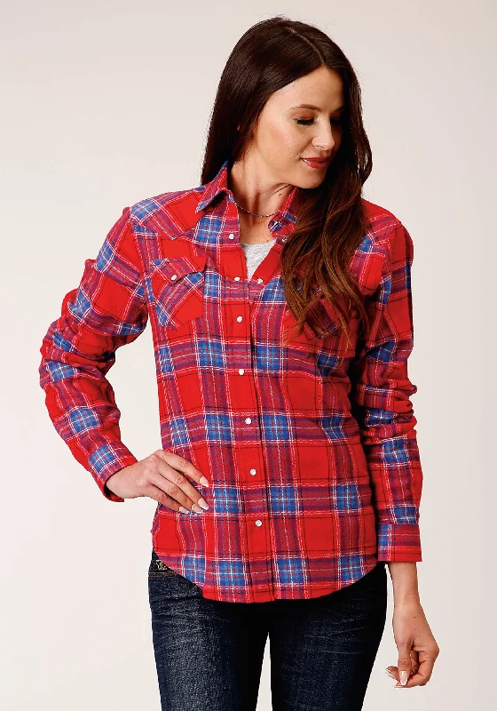 WOMENS LONG SLEEVE SNAP CORAL BLUE WHITE PLAID UNLINED FLANNEL SHIRT WESTERN SHIRT Trendy Tie-Front Short Shirt WOMENS LONG SLEEVE SNAP CORAL BLUE WHITE PLAID UNLINED FLANNEL SHIRT WESTERN SHIRT Trendy Tie-Front Short Shirt