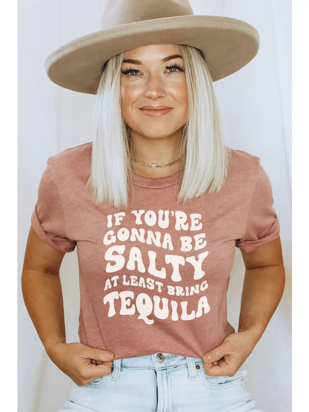 At Least Bring Tequila Graphic Shirt Fashionable Short Sleeve Shirt