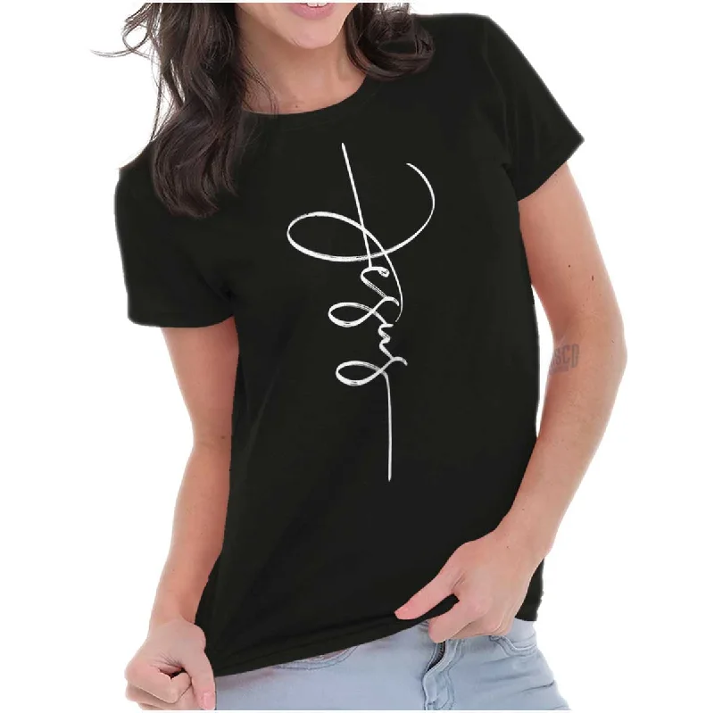 Jesus Fashion Ladies T Shirt Stylish Round Neck Shirt