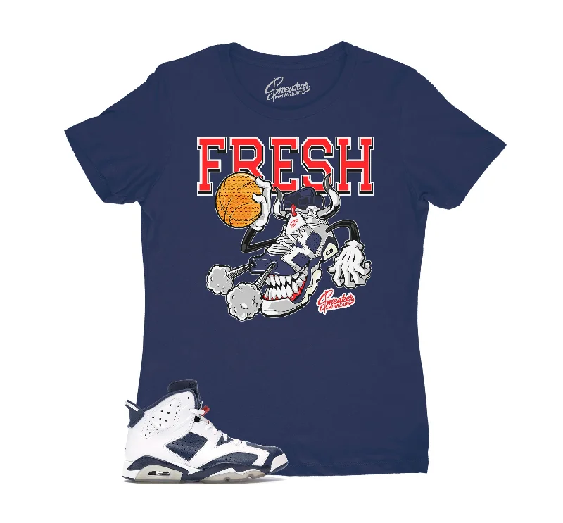 Womens - Olympic 6 Fly kicks Shirt Trendy Floral Print Tee