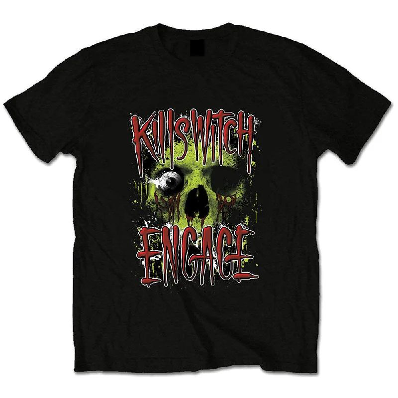 Killswitch Engage | Official Band T-Shirt | Skullyton Striped Floral Plaid