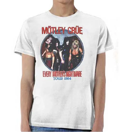 Motley Crue | Official Band T-Shirt | Every Mothers Nightmare Elasticated Padded Insulated