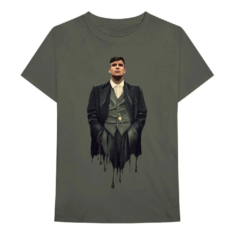 Peaky Blinders | Official Band T-Shirt | Dripping Tommy Print Jacquard Patchwork