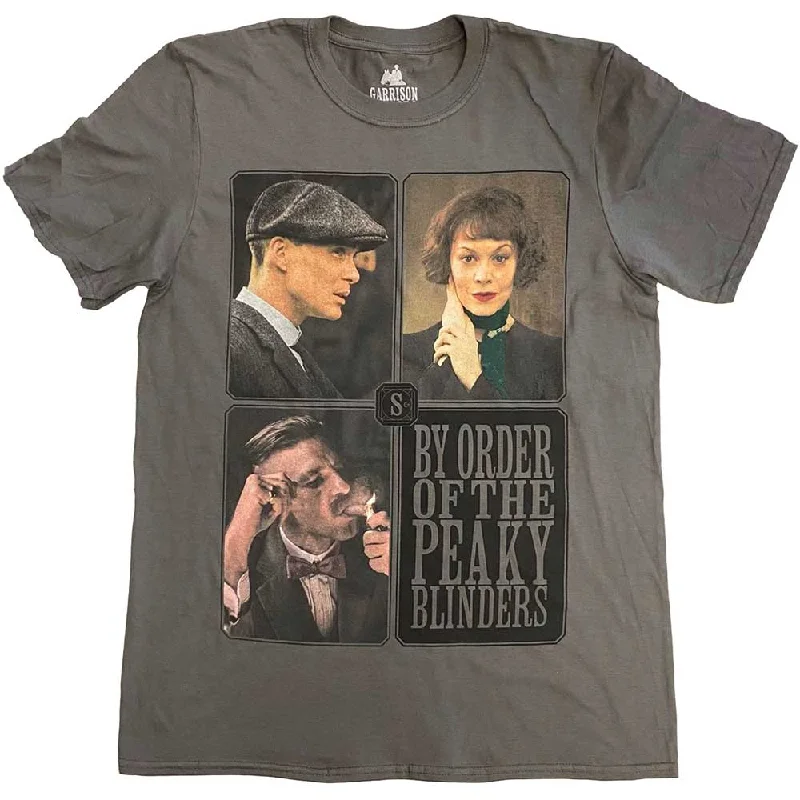 Peaky Blinders | Official Band T-Shirt | Portraits Grid Wool Fabric Cashmere Fabric Tweed Fabric