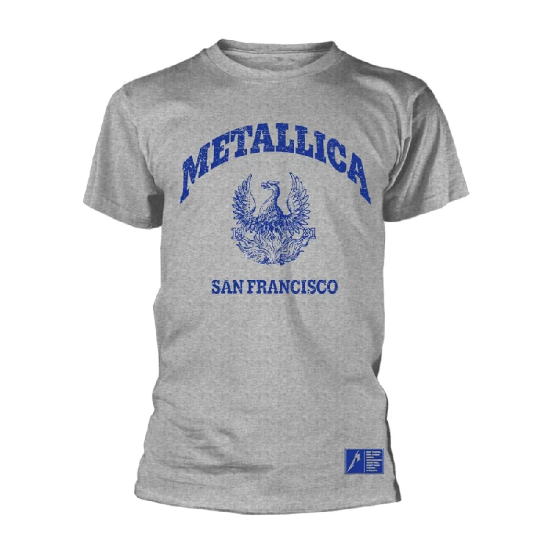 Metallica Unisex T-shirt: College Crest Elegant Classic Vintage