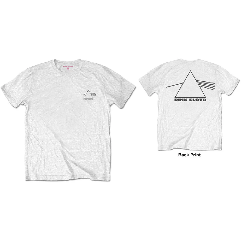 Pink Floyd | Official Band T-Shirt | DSOTM Prism (Back Print) Houndstooth Herringbone Solid Pink Floyd | Official Band T-Shirt | DSOTM Prism (Back Print) Houndstooth Herringbone Solid
