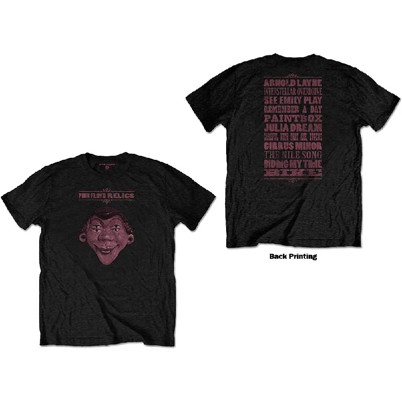Pink Floyd | Official Band T-Shirt | Relics (Back Print) Zippered Front Buttoned Front Snap Front Pink Floyd | Official Band T-Shirt | Relics (Back Print) Zippered Front Buttoned Front Snap Front