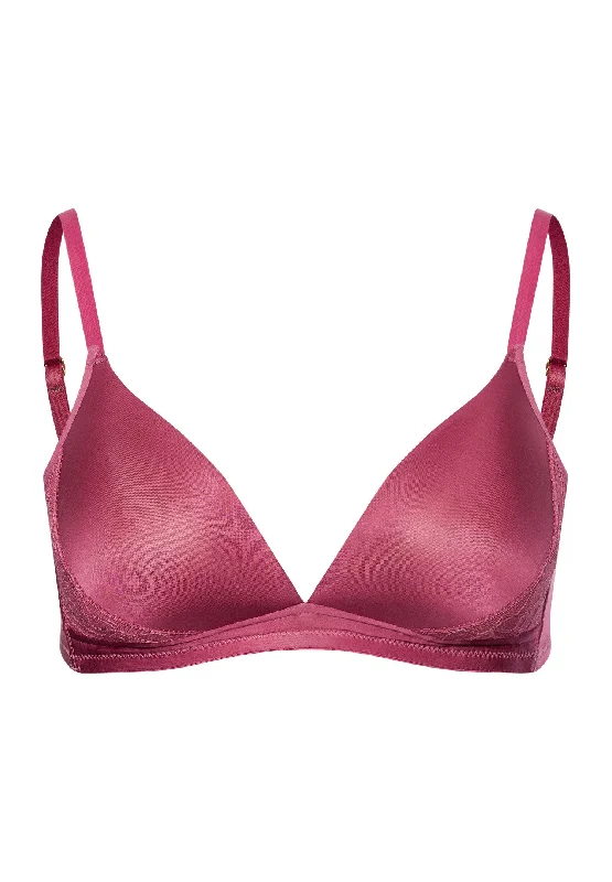 Eva Padded Soft Cup Bra | Rose Wine 70919-2414 Push-Up Bralette Set