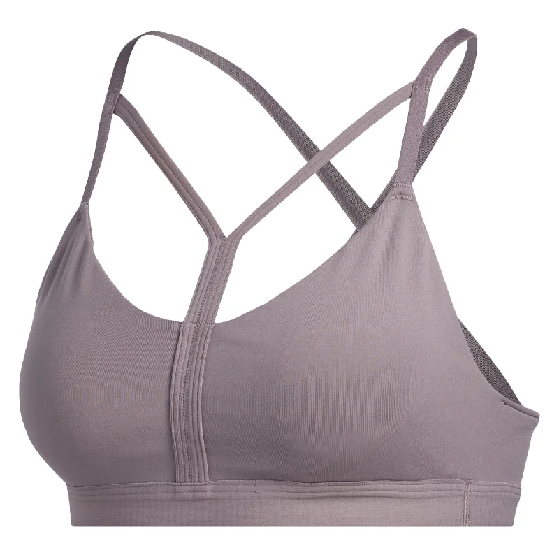 adidas Women's All Me Dynamic Sports Bra Legacy Purple Adjustable Comfort Bra