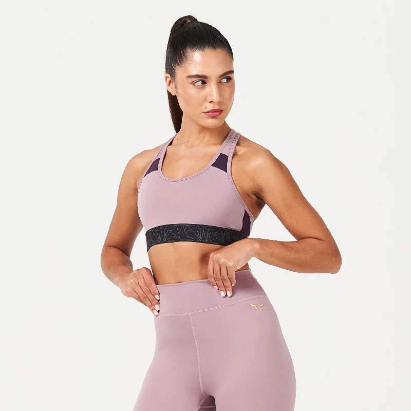 Lab360° TDry™ Sports Bra - Elderberry Chic Satin Bra