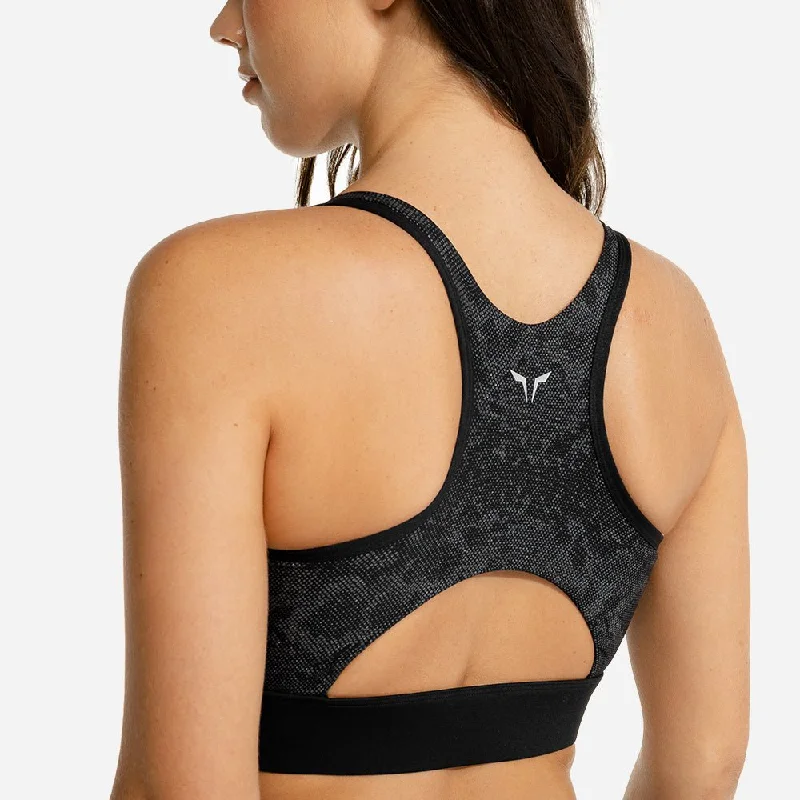 Limitless Snake Sports bra - Onyx Trendy Lace Bra