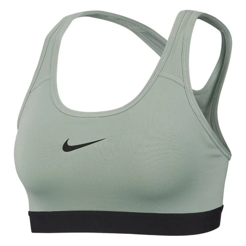 Nike Women's Pro Classic Padded Sports Bra Pistachio/Black Soft Support Bra