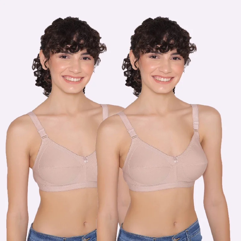 Women's full coverage cotton bra (Pack of 2) -BELLA Full Coverage Bra