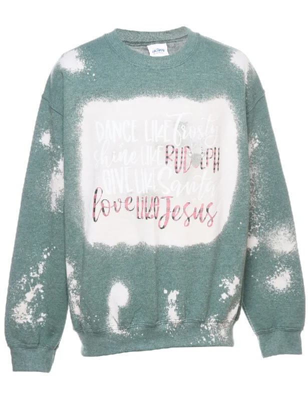 Festive Season Christmas Sweatshirt - M Hoodie with Mesh Breathable Sporty