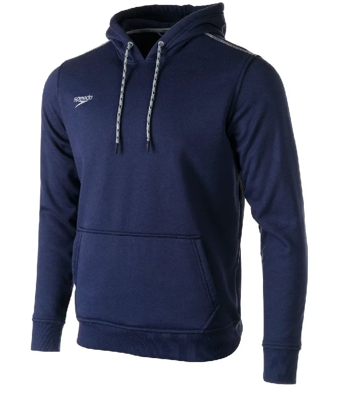 Speedo Unisex Long Sleeve Hooded Sweatshirt Speedo Navy Hoodie with Hem Detail Decorative Unique