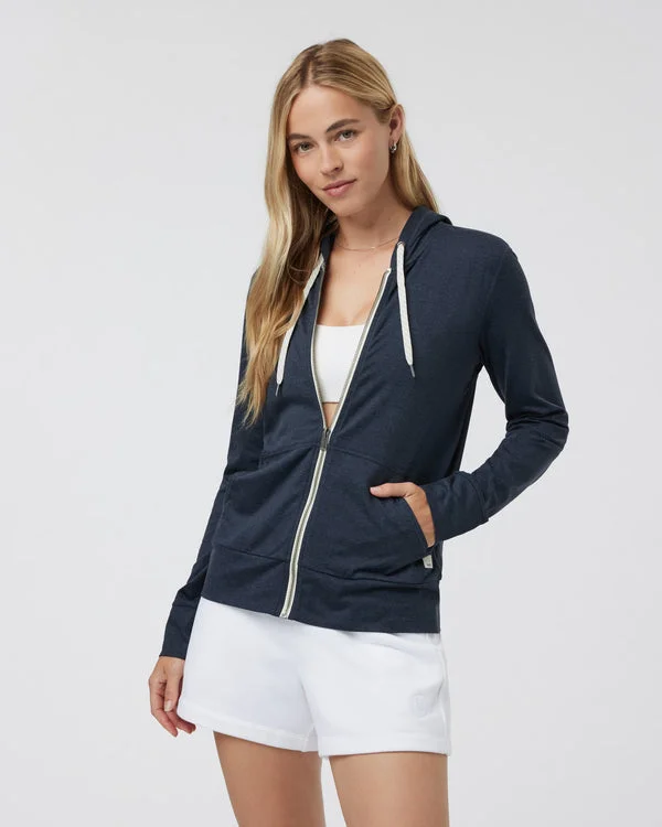 Women's Halo Performance Hoodie 2.0 - Midnight Heather Hoodie with Set-In Sleeves Structured Classic