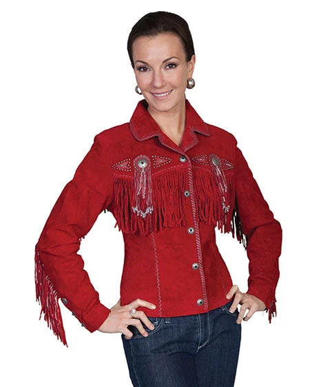 Women's Fringe Beaded Jacket Anorak Shell Jacket Lightweight Jacket