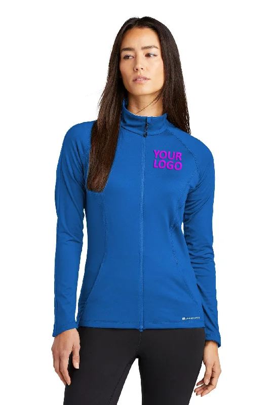 OGIO ENDURANCE Ladies Customized Radius Jackets, Electric Blue Collared Jacket Crew Neck Jacket Turtle Neck Jacket