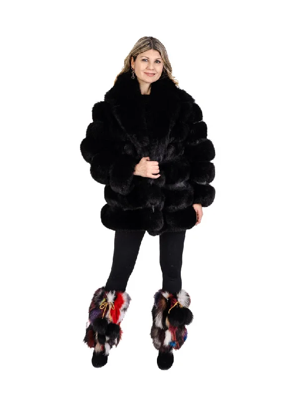 Puffer Fox Fur Jacket BY ORDER ONLY Anorak Shell Jacket Lightweight Jacket