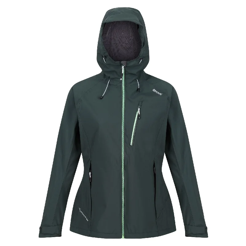 Regatta Ladies Birchdale Waterproof Breathable Jacket RWW300-DARK SPRUCE Rayon Fabric Velvet Fabric Corduroy Fabric