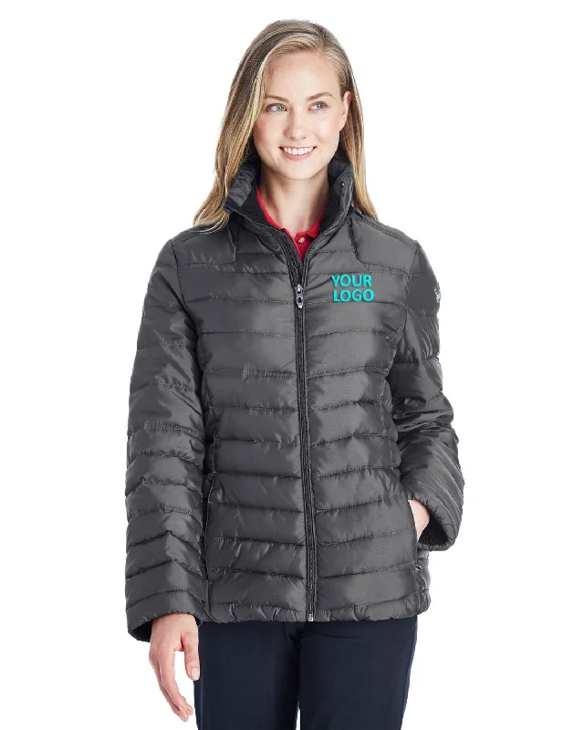 Spyder Ladies Supreme Insulated Puffer Jackets, Polar/ Alloy Satin Jacket Silk Jacket Chiffon Jacket