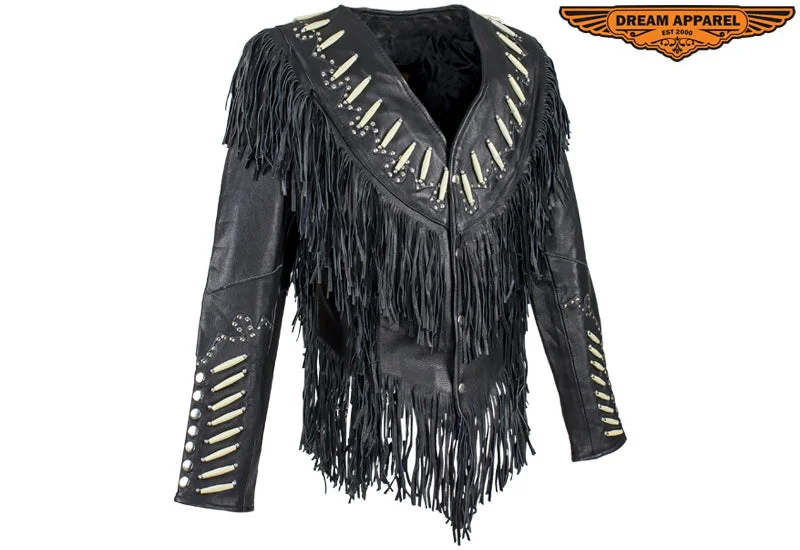 Women’s Shortened Western Style Leather Motorcycle Jacket Zippered Jacket Buttoned Jacket Snapped Jacket