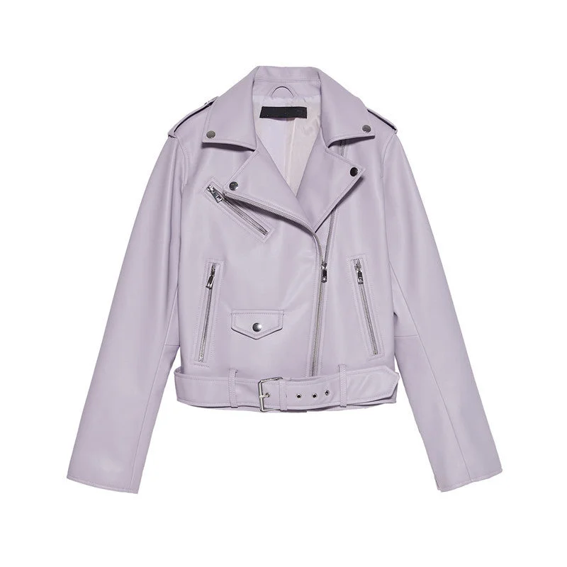 Women's Motorcycle Leather Jackets Autumn New Fleece Jacket Down Jacket Feather Jacket Women's Motorcycle Leather Jackets Autumn New Fleece Jacket Down Jacket Feather Jacket