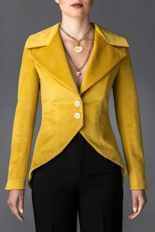 Women's Yellow Jacket Erin Boat Neck Shawl Collar Notched Collar