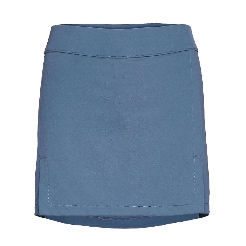 J. Lindeberg Amelie Mid Length Captains Blue Womens Golf Skort seamless skirt comfort