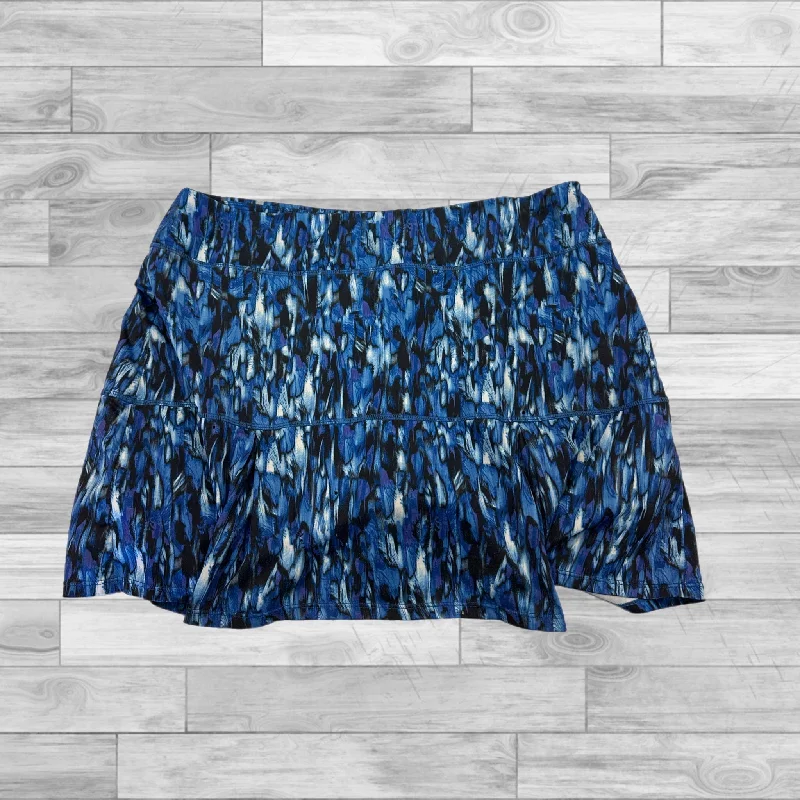 Skort By Reel Legends In Blue, Size: L lace skirt intricate