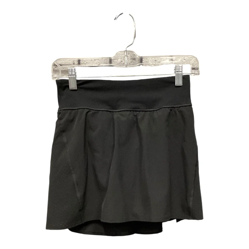 Skort By Spanx In Black, Size: S asymmetrical skirt cut