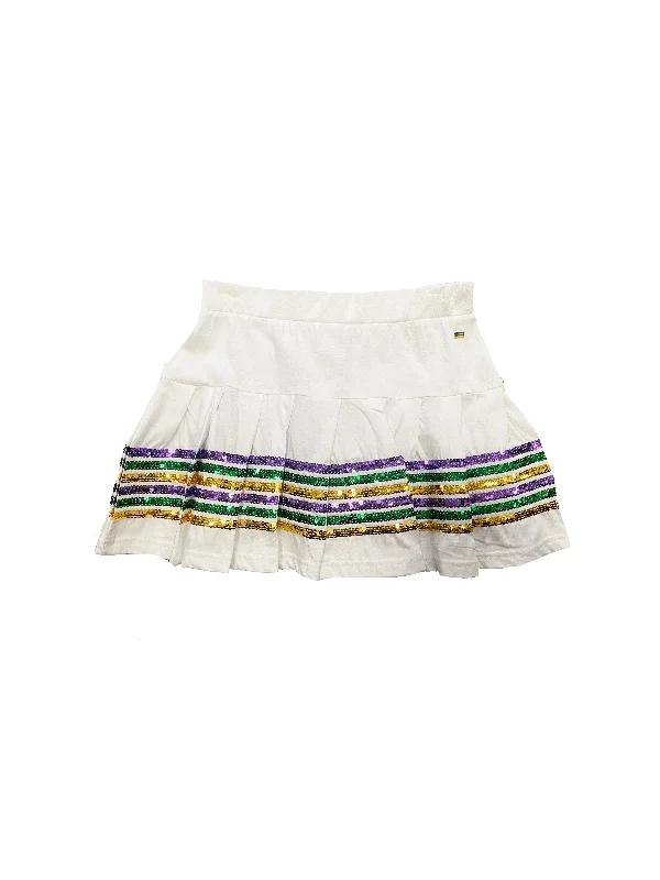 Skorts Junior Sequin - White lace skirt intricate